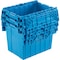 Global Industrial Distribution Container With Hinged Lid, 21-7/8x15-1/4x17-1/4, Blue 257811BL - alternate 3